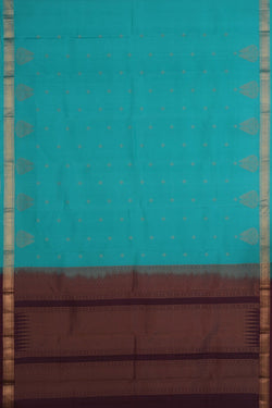 Image of Sea Green South Silk Saree