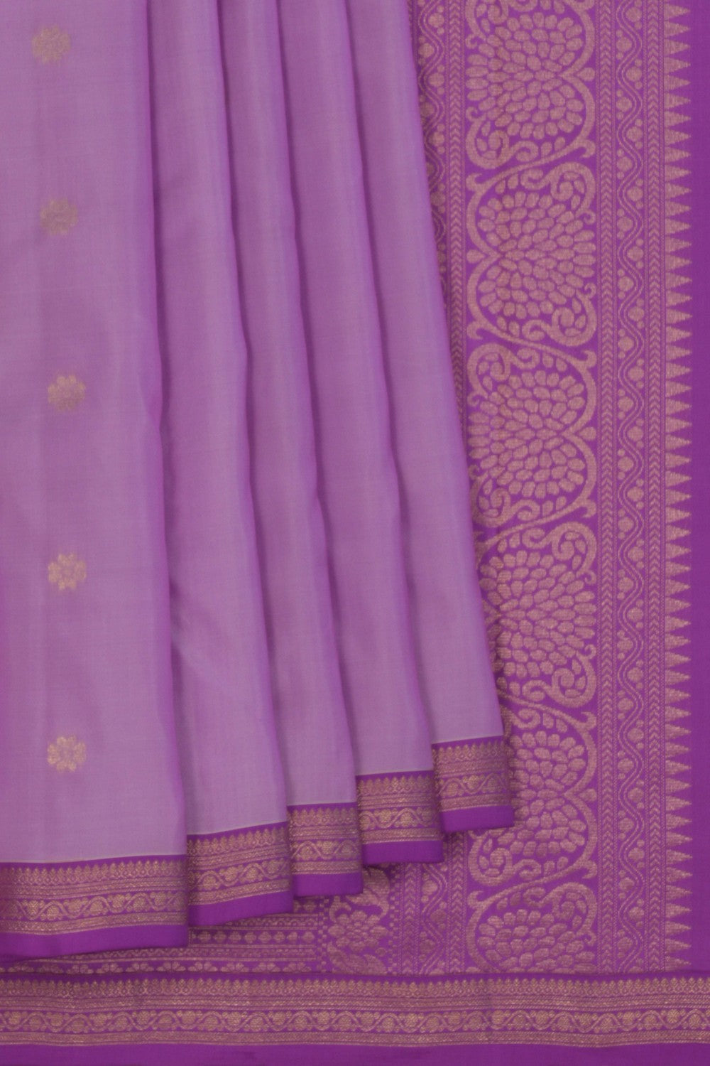 Purple South Silk Saree