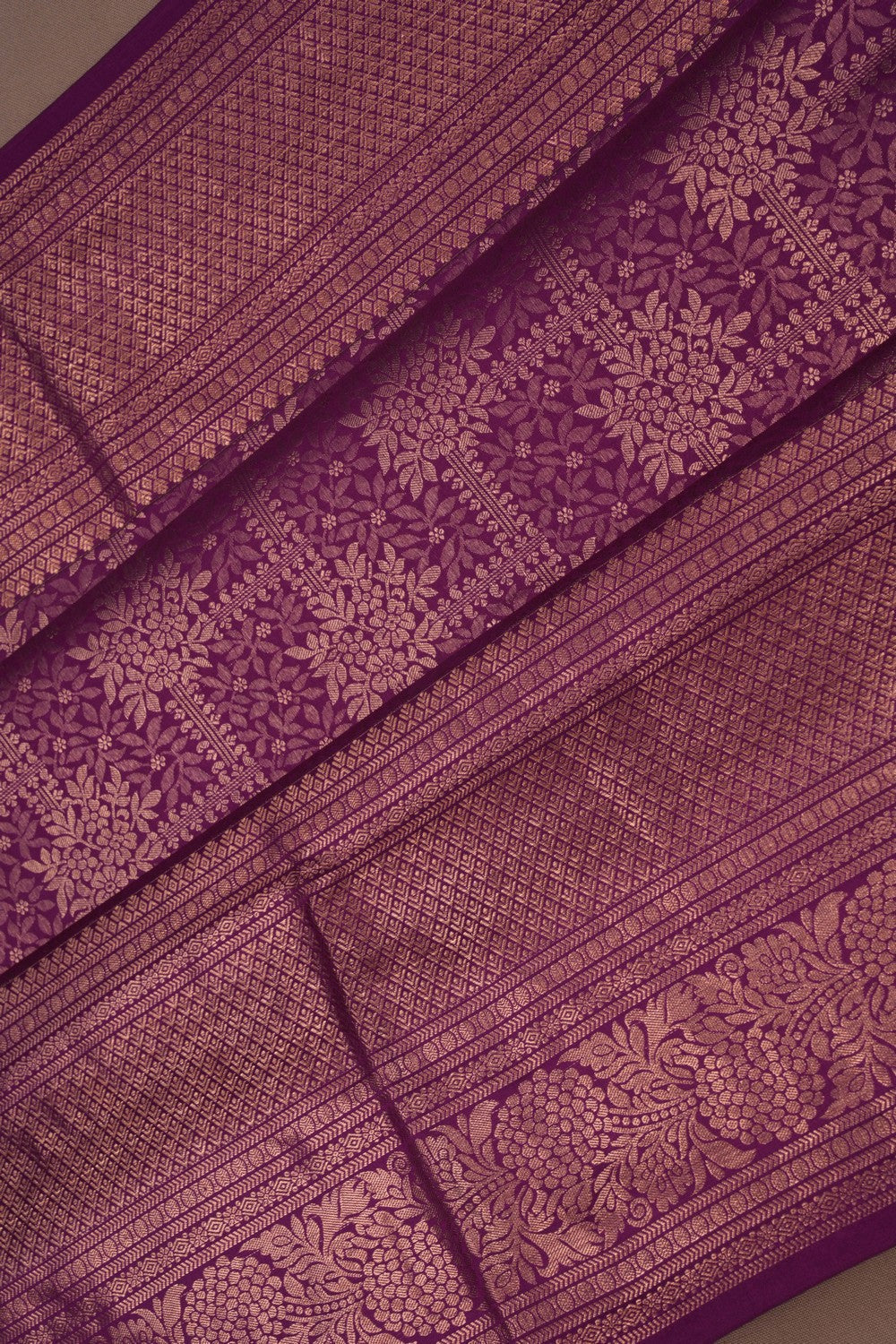 Purple South Silk Saree
