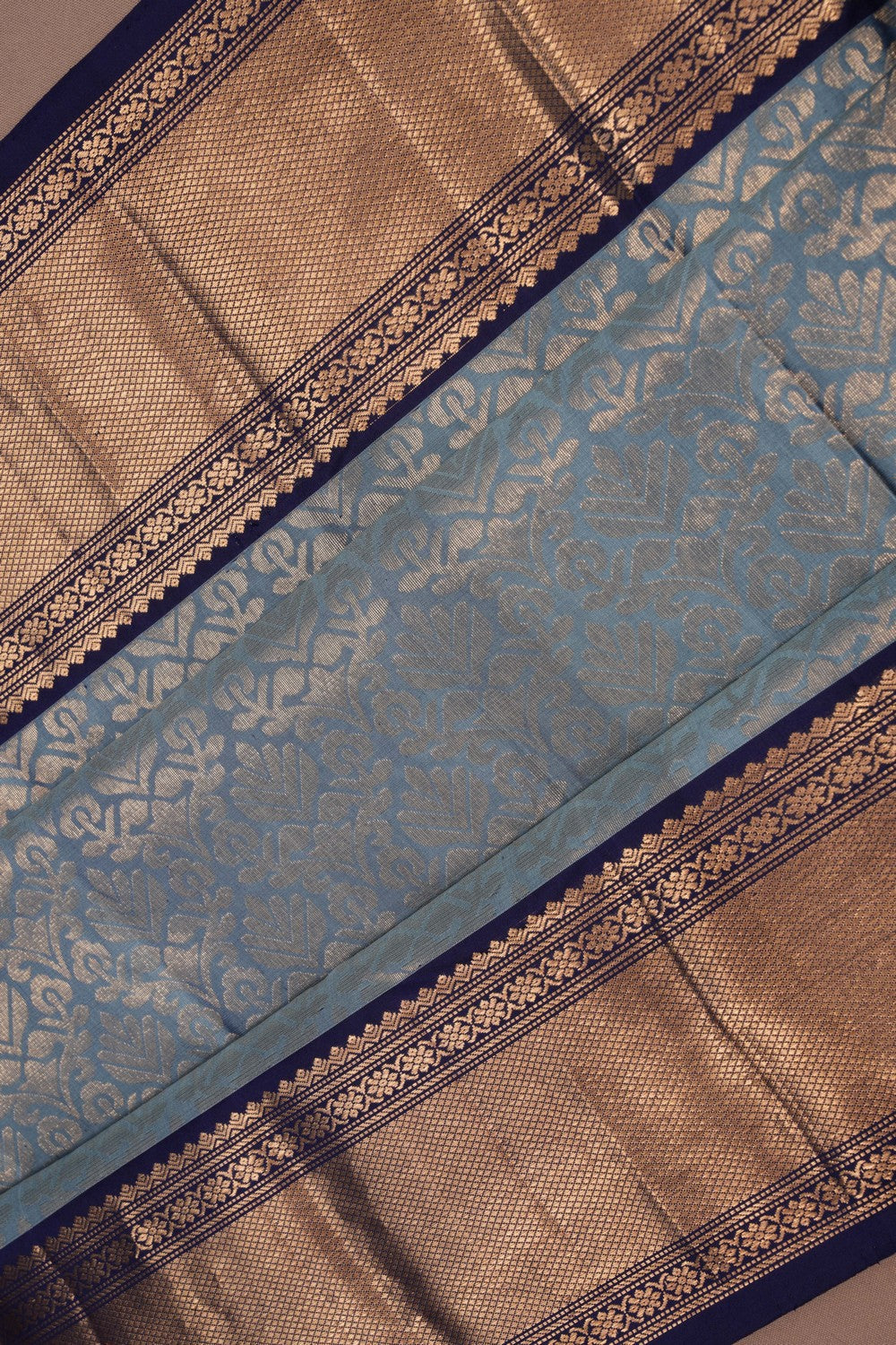 Image of Grey South Silk Saree