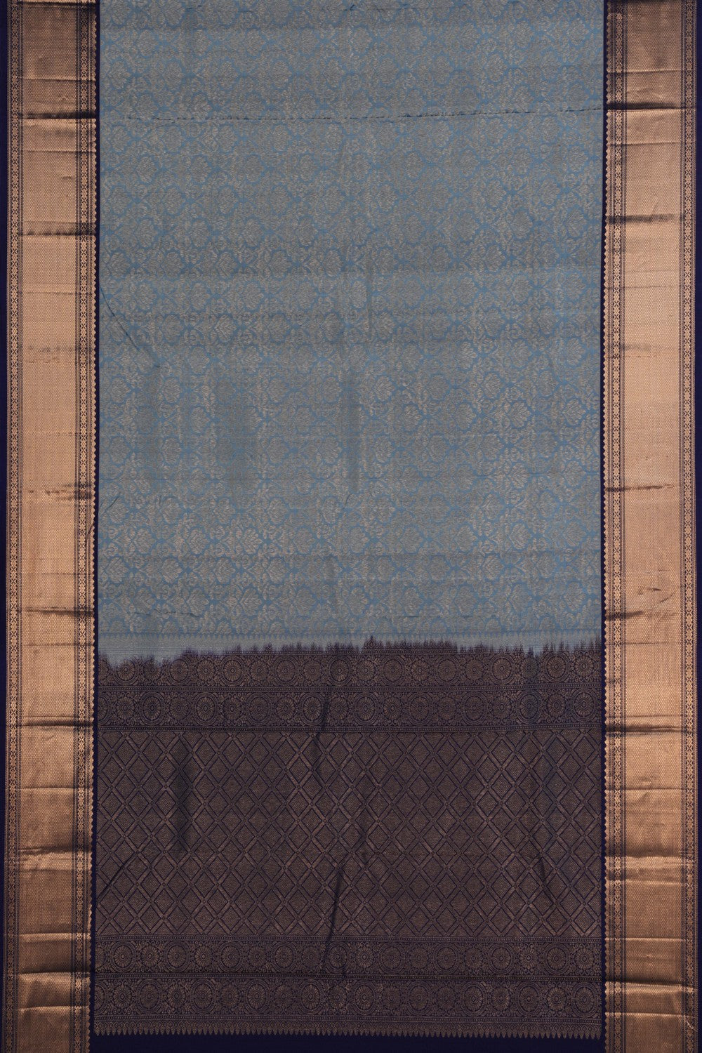 Image of Grey South Silk Saree