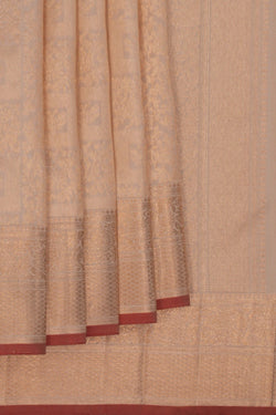 Image of Off-White South Silk Saree