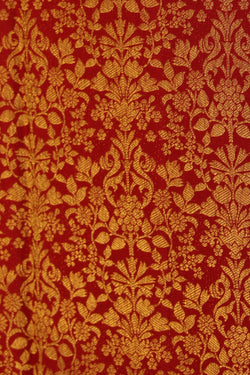 Image of Red Brocade Kanchipattu Saree