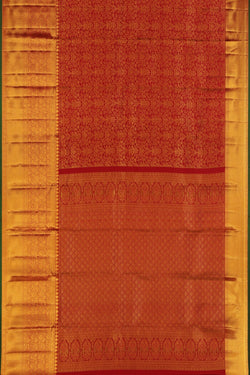 Image of Red Brocade Kanchipattu Saree