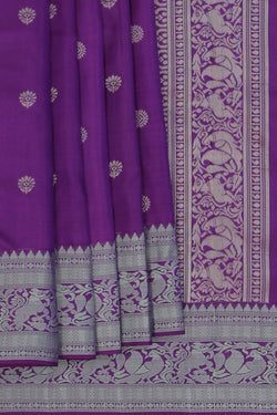 Image of South Silk Purple Saree