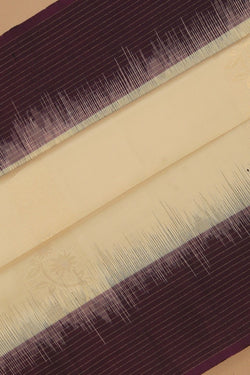 Image of South Silk Off-White Saree