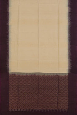 Image of South Silk Off-White Saree