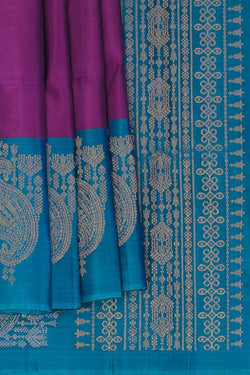 Image of South Silk Purple Saree