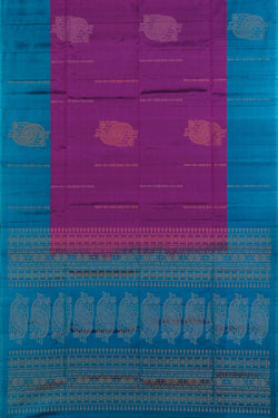 Image of South Silk Purple Saree