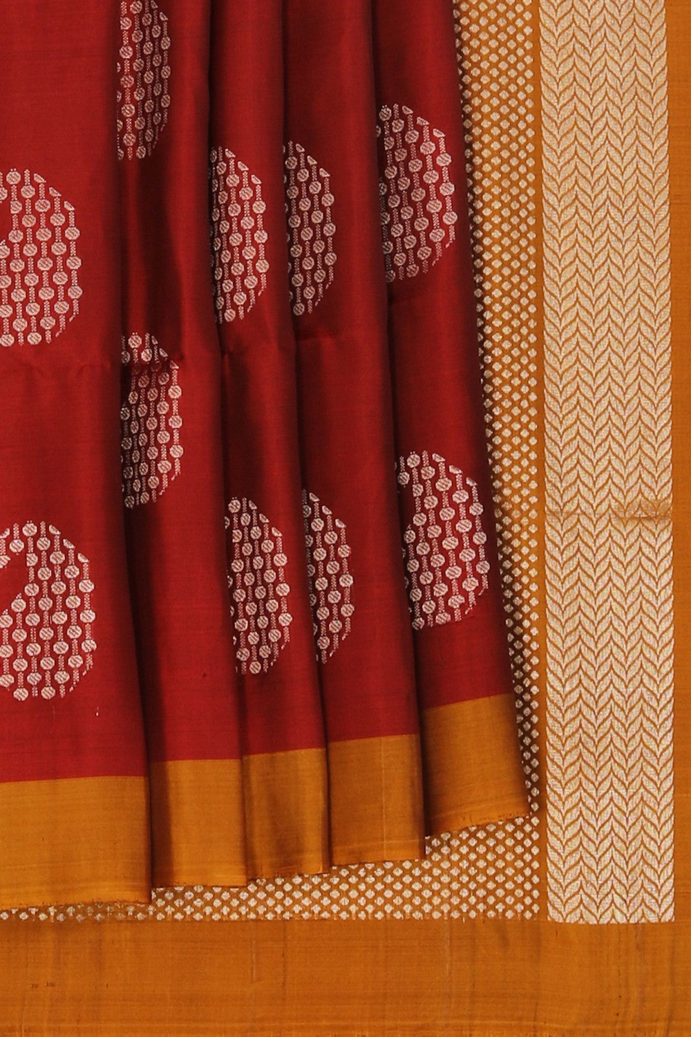 Image of South Silk Maroon Saree