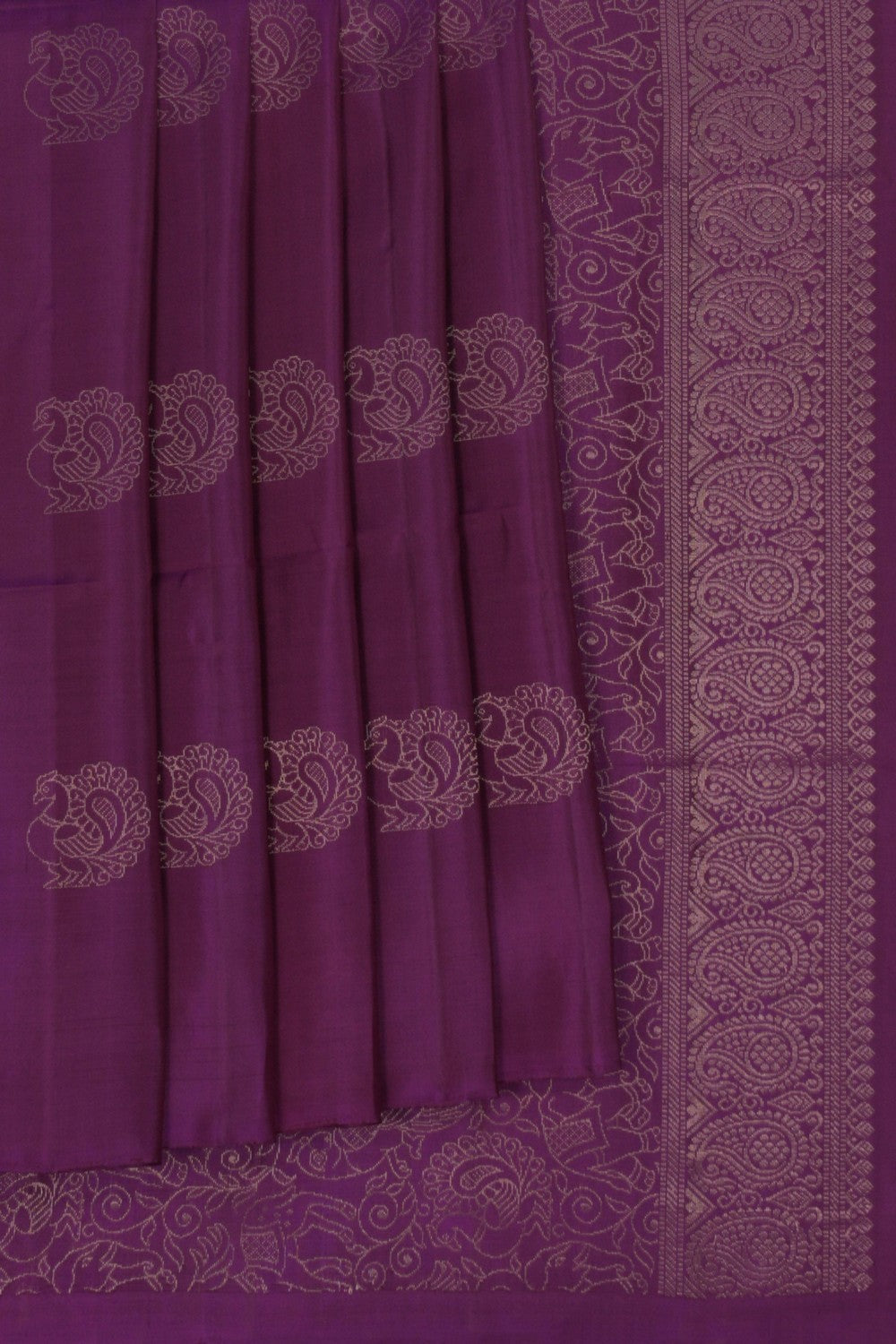Purple South Silk Saree