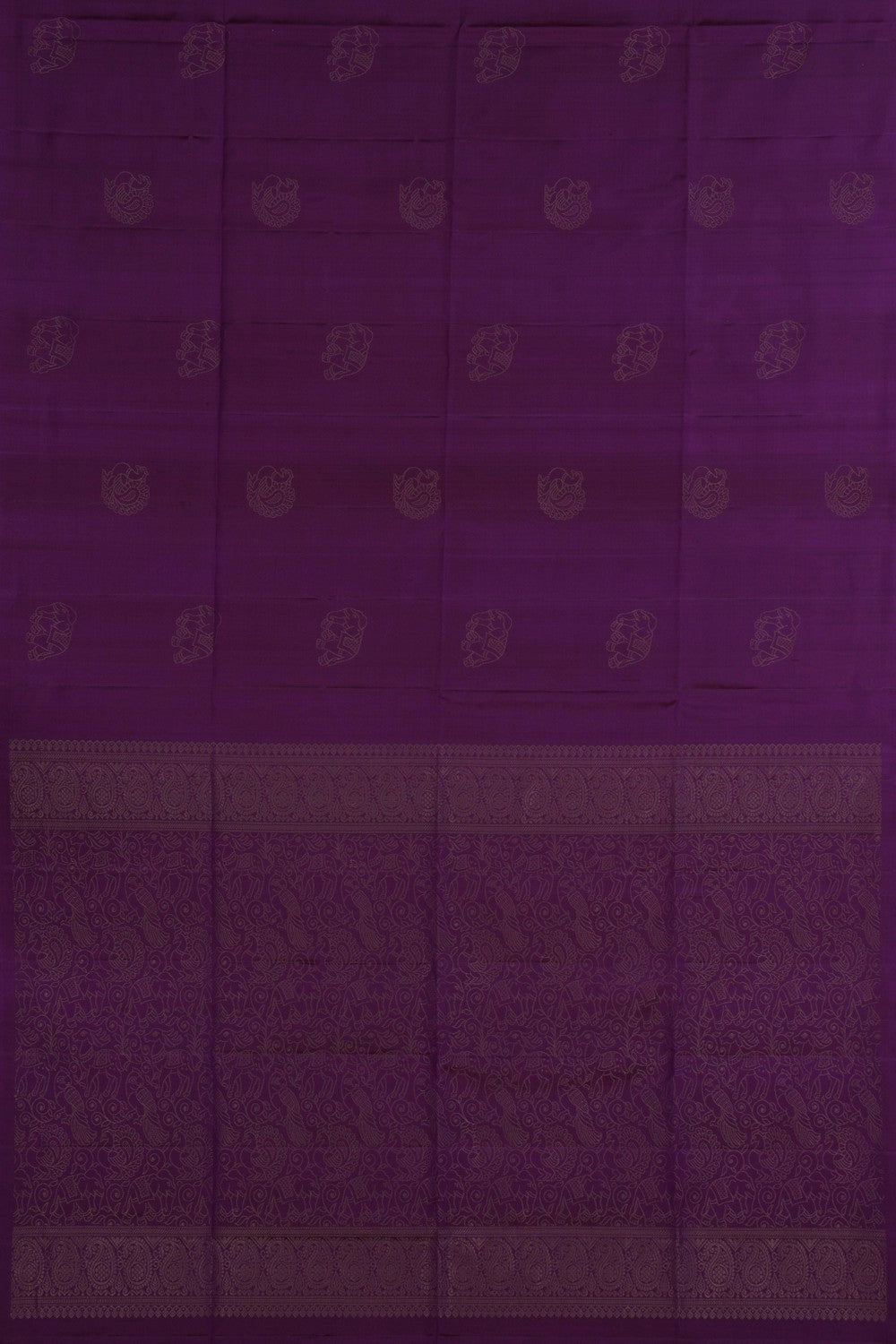 Purple South Silk Saree