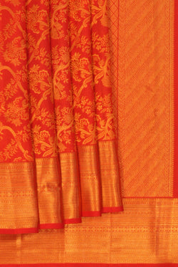 Image of Kanchipattu Brocade Red Saree