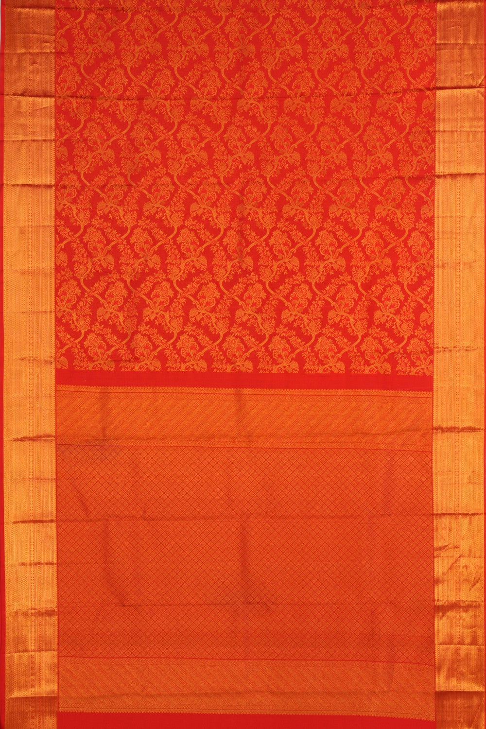 Kanchipattu Brocade Red Saree