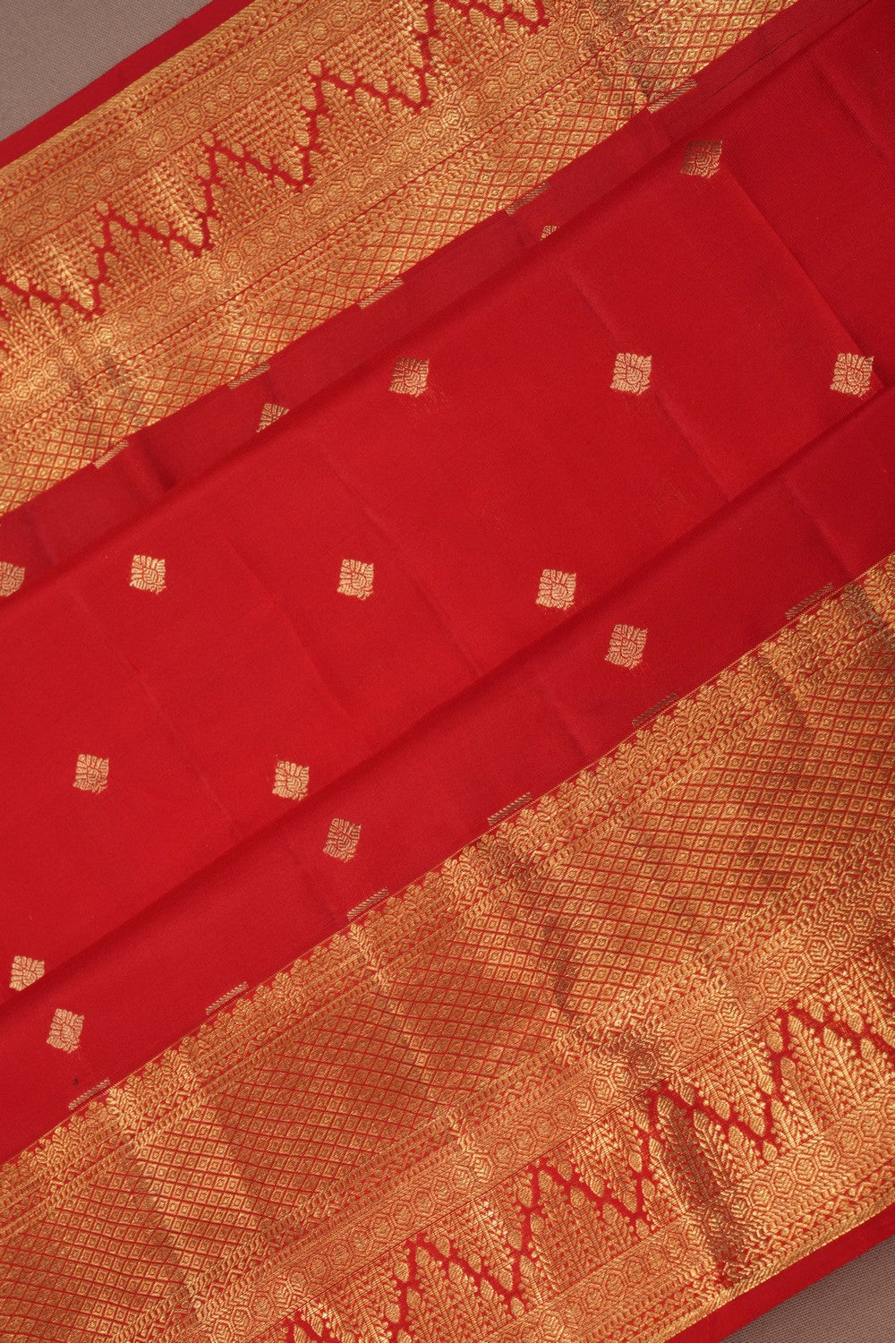 Kanchi Silk Red Saree
