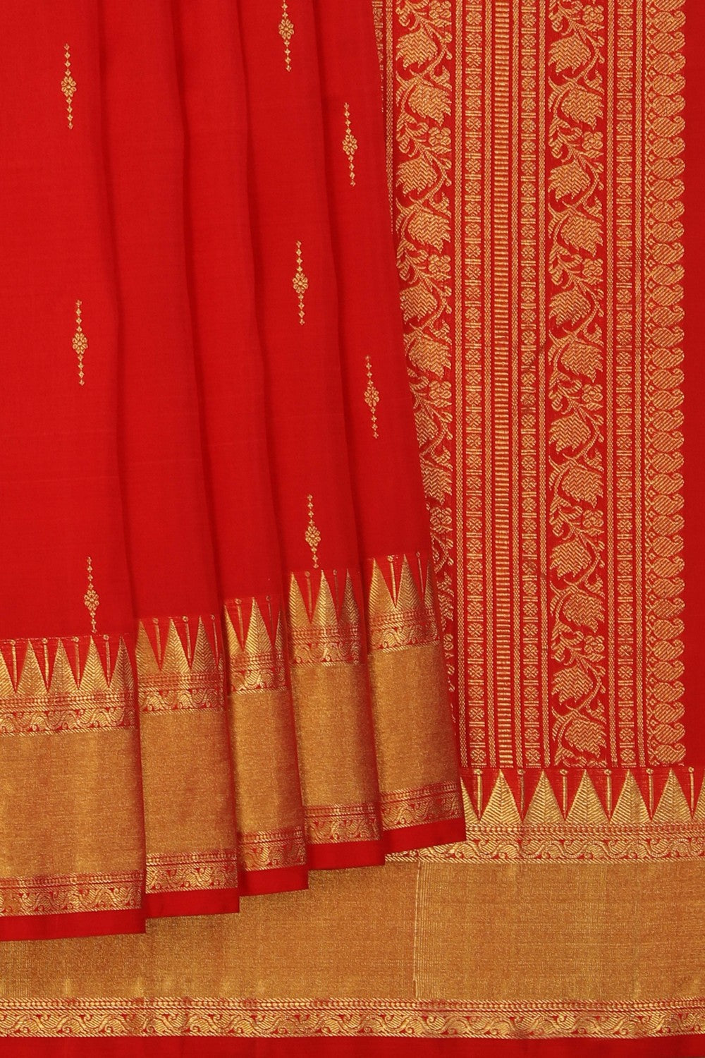 Kanchi Silk Red Saree