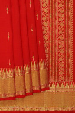 Image of Kanchi Silk Red Saree