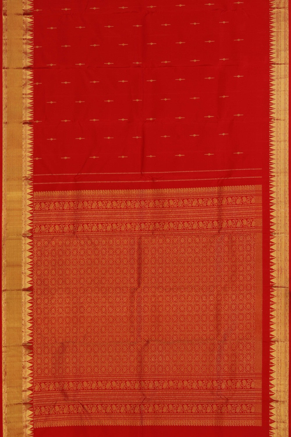 Kanchi Silk Red Saree