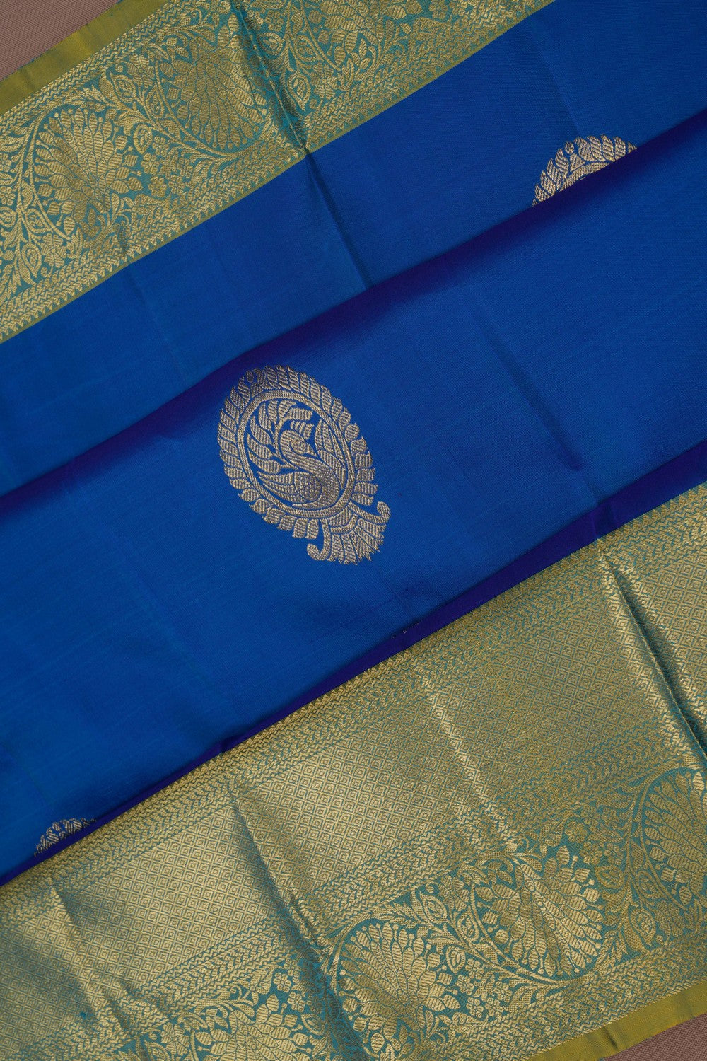 Kanchi Silk Blue Saree