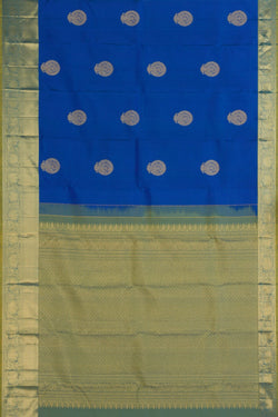 Image of Kanchi Silk Blue Saree