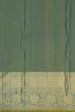 Image of Kanchi Silk Blue Saree