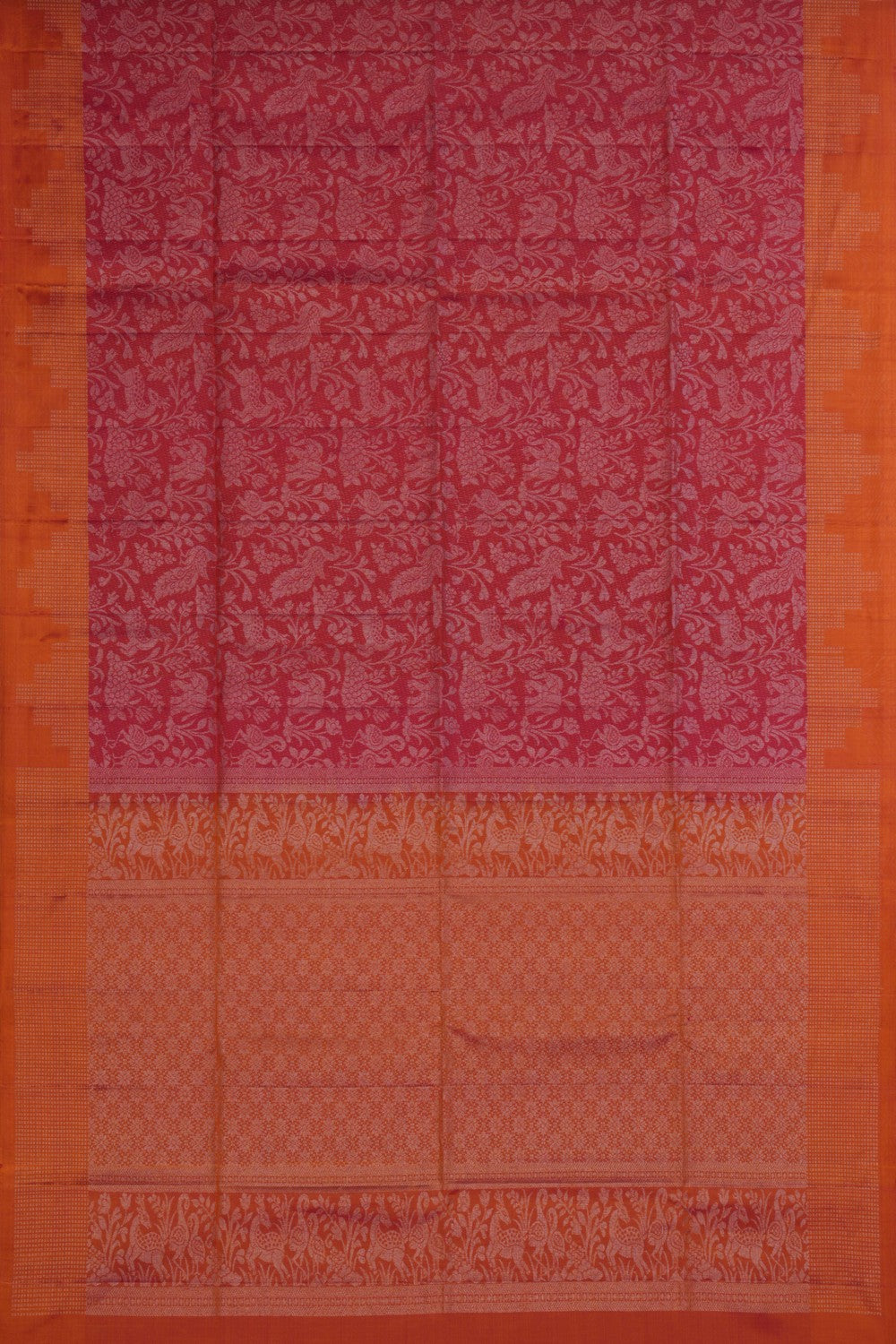 South Silk Pink Saree