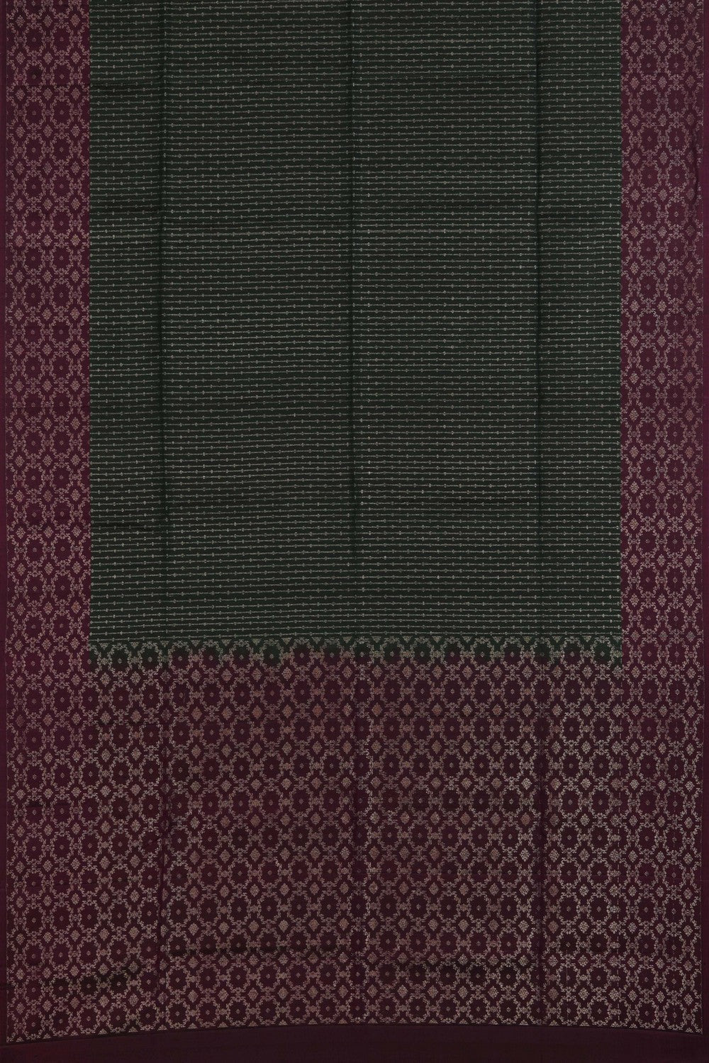 Image of South Silk Bottle Green Saree