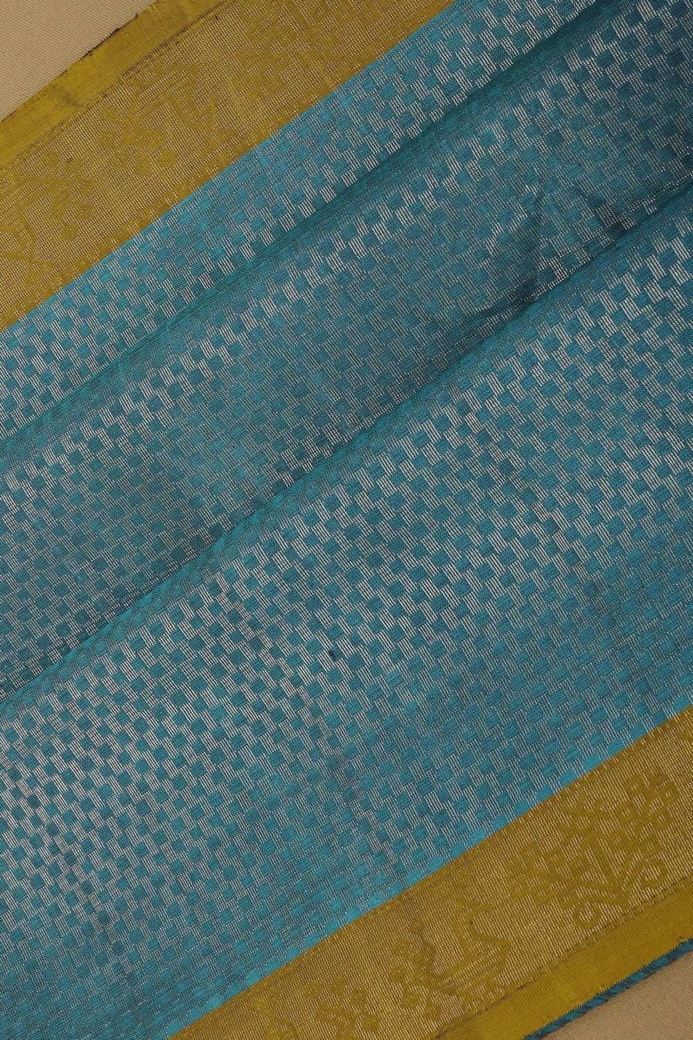 Image of South Silk Blue Saree