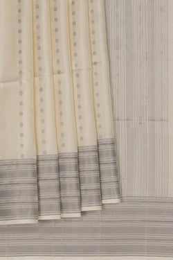 Image of A Classy Off-White South Silk Saree