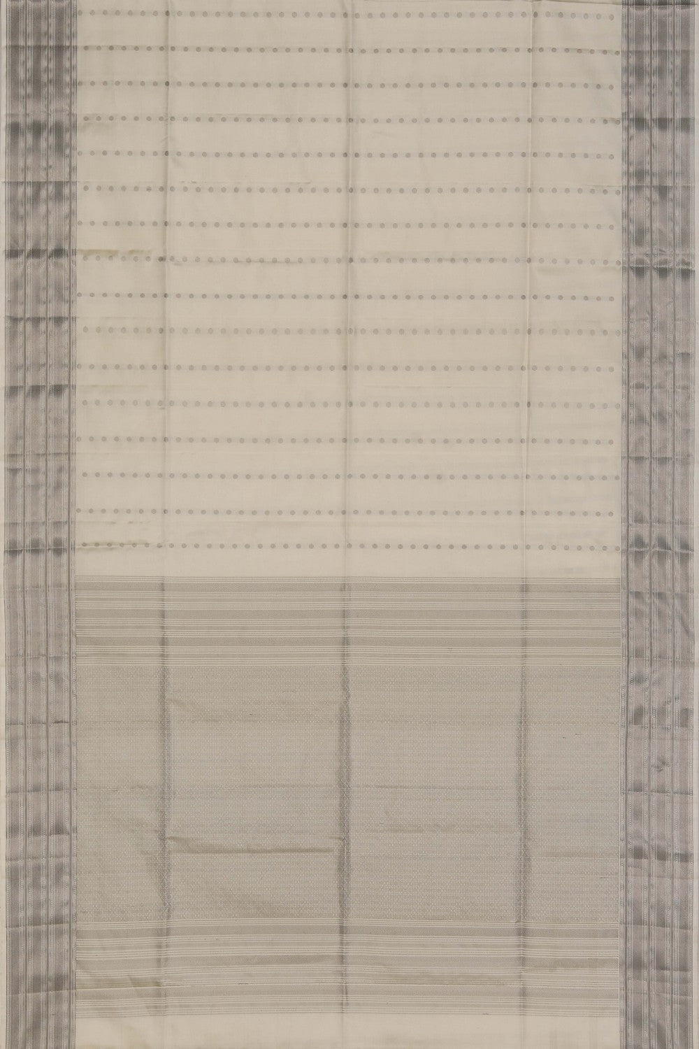 A Classy Off-White South Silk Saree