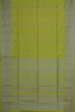 Image of A Sage Green South Silk Saree
