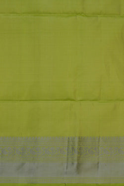 Image of A Sage Green South Silk Saree
