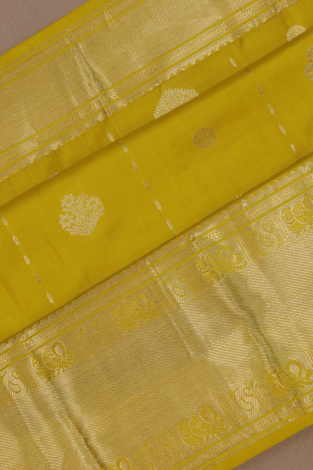 Image of Spring Green South Silk Saree