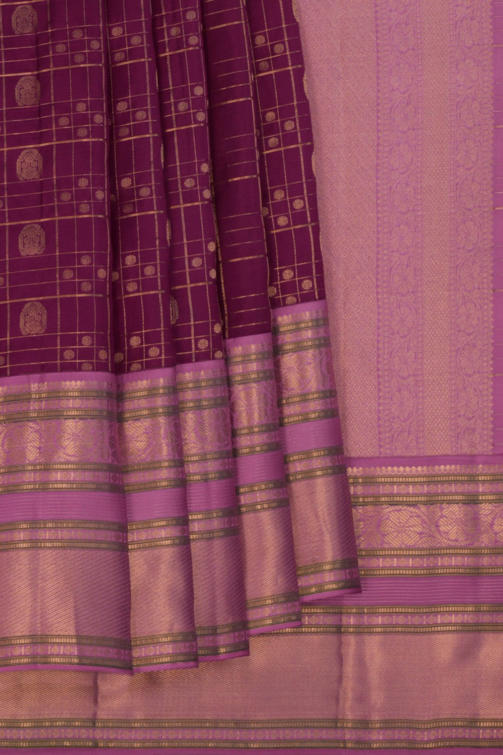 Purple South Silk Saree
