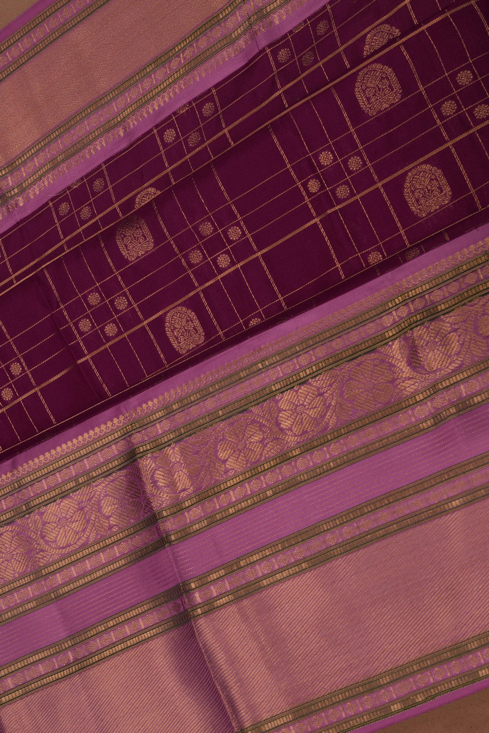 Purple South Silk Saree