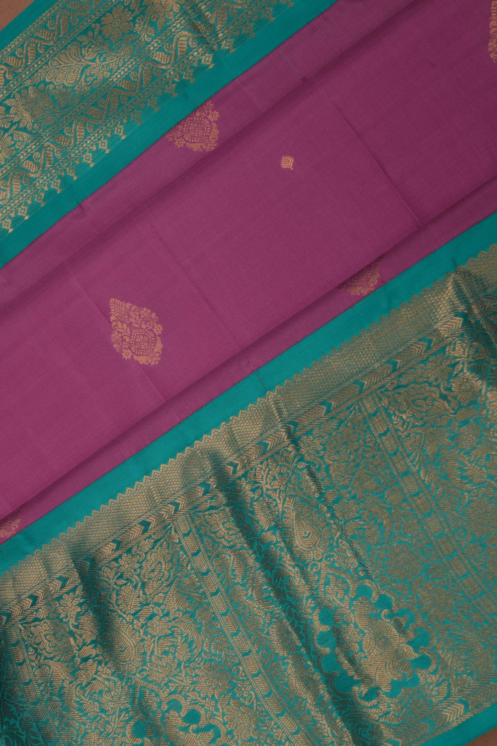 Image of Purple South Silk Saree