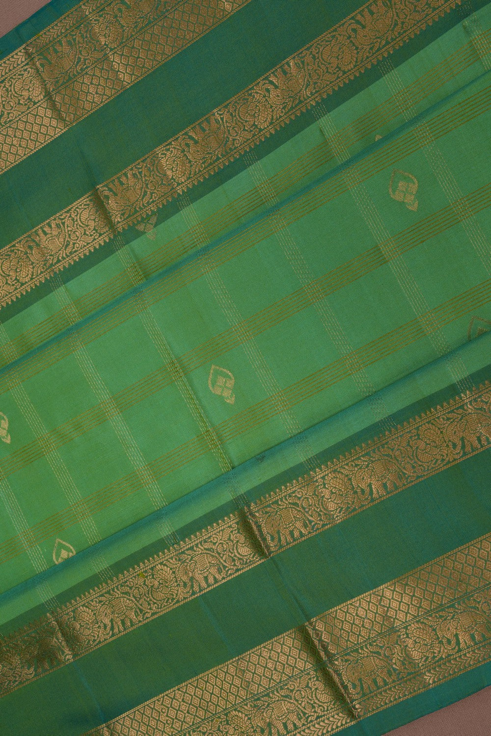 South Silk Sea Green Saree
