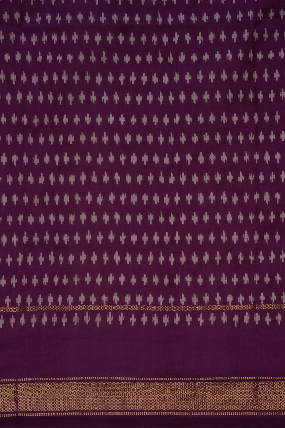 Pochampally Ikat Silk Mustard Saree
