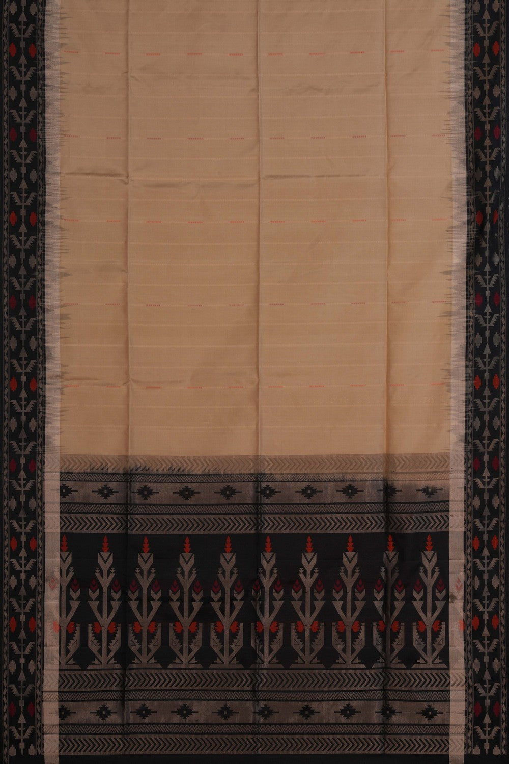 South Silk Beige Saree