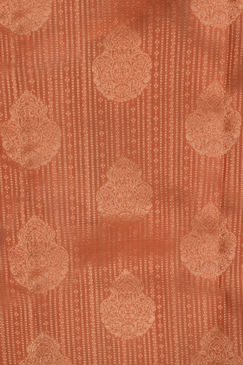 Peach Kanchipattu Saree