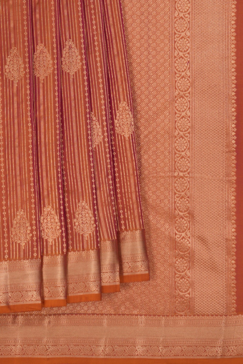 Image of Red Kanchipattu Saree