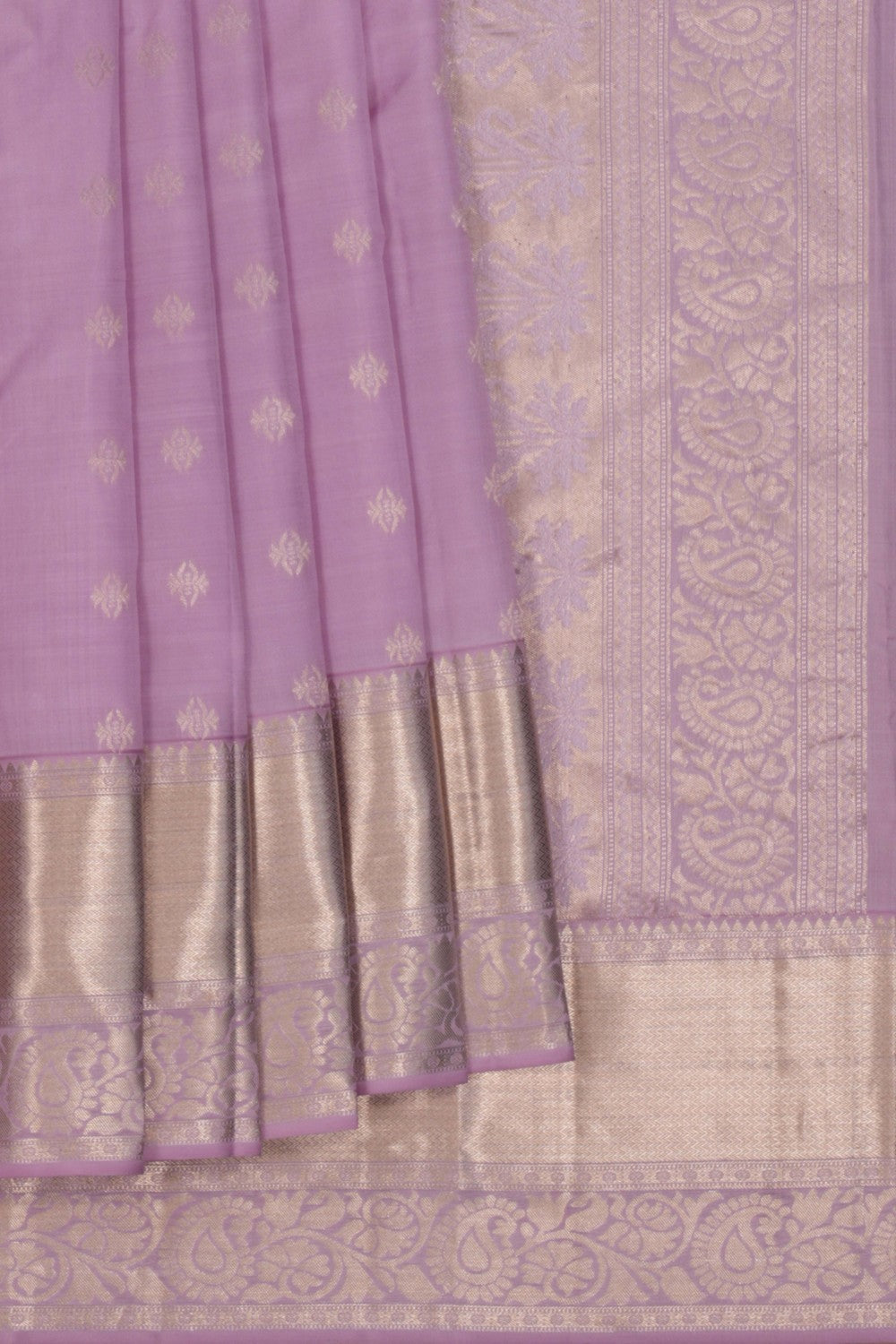 Lavender Pink Kanchipattu Saree