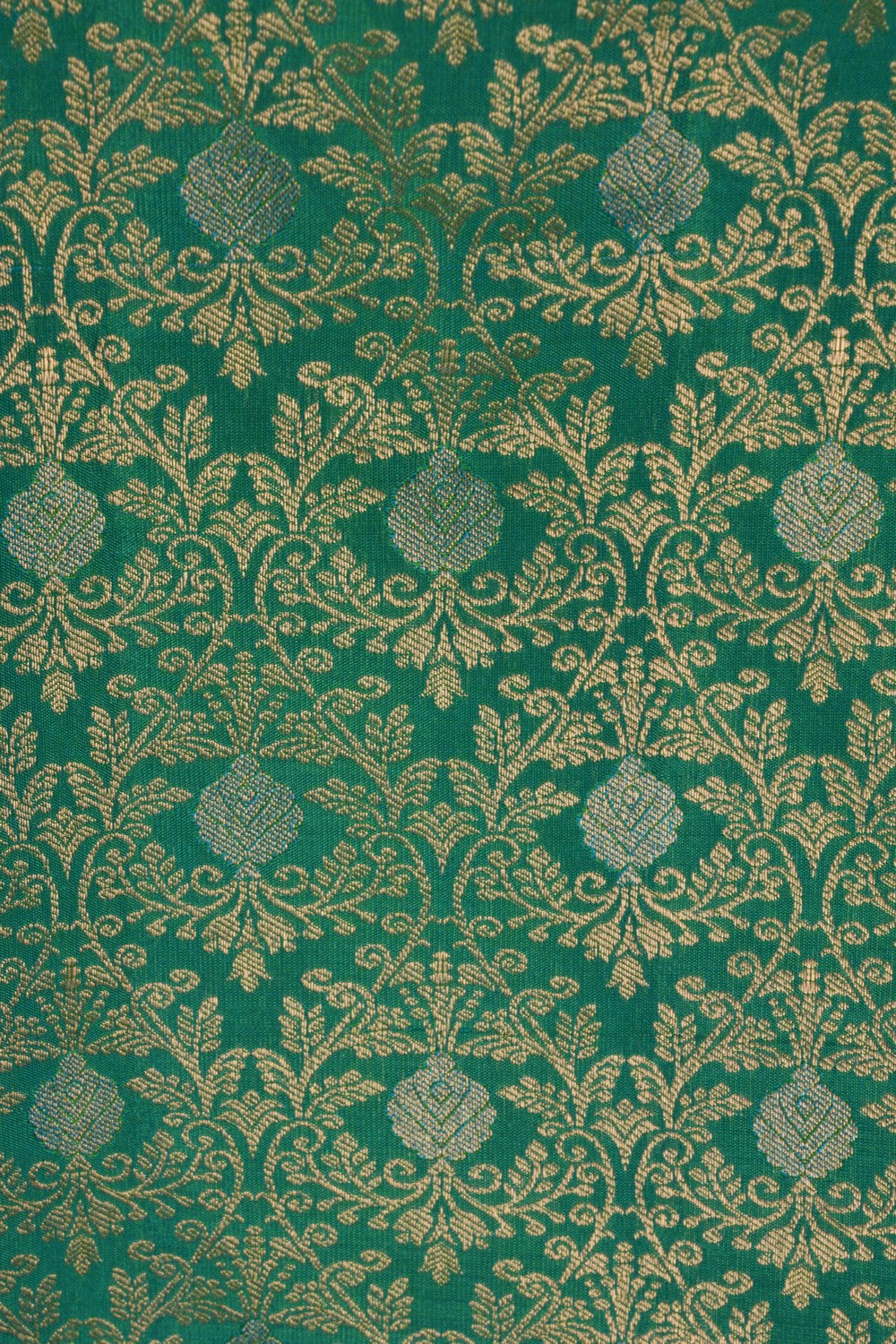 Sea Green Brocade Kanchipattu Saree