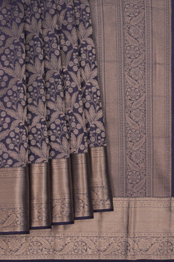 Image of Purple Brocade Kanchipattu Saree
