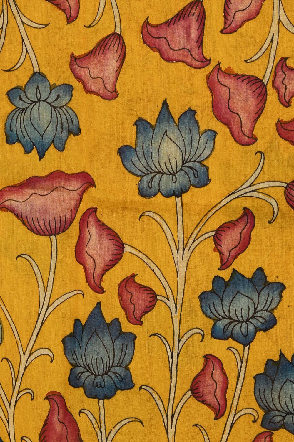 Image of Kalamkari Hand-Painted Dupatta