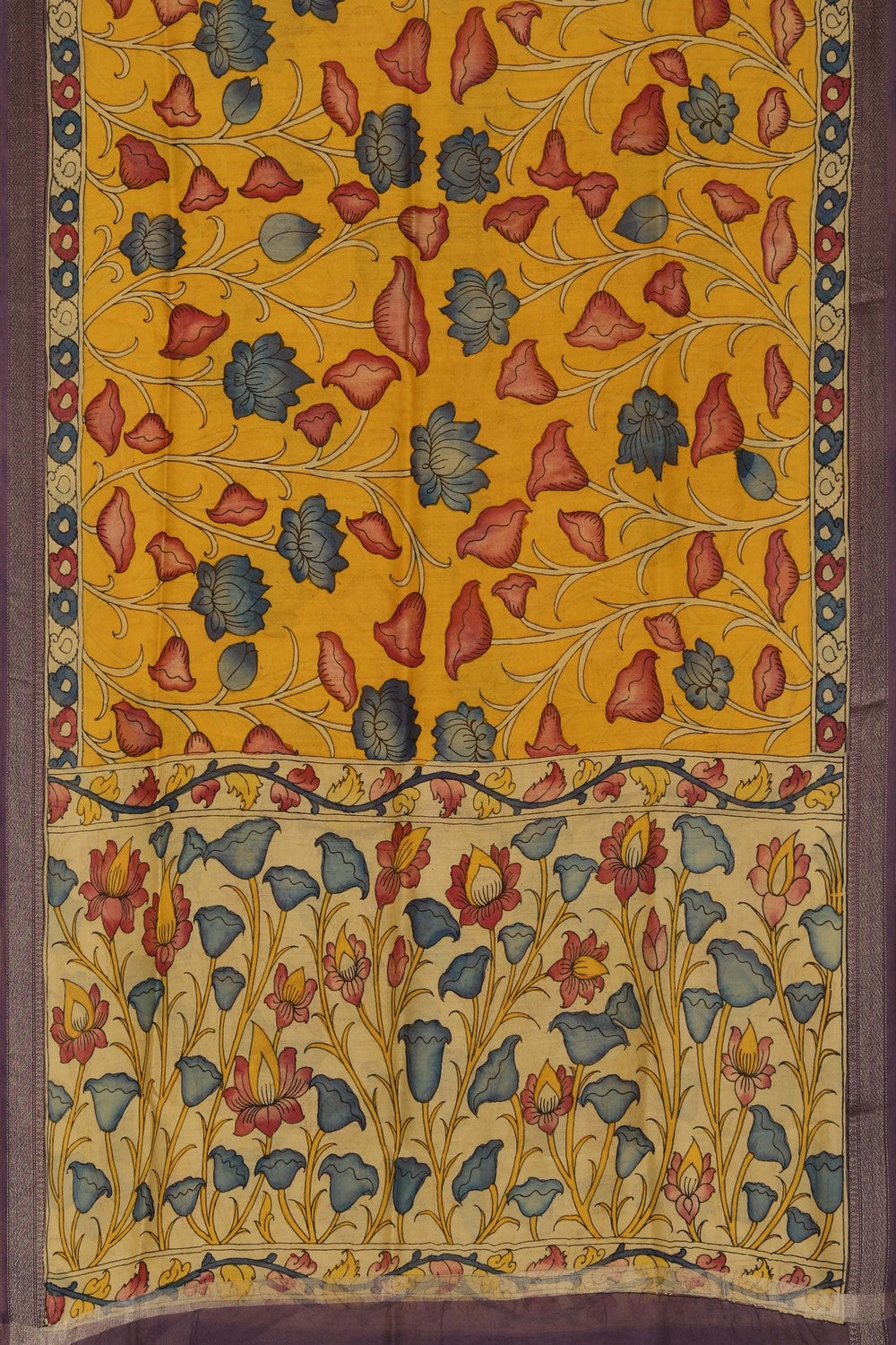 Image of Kalamkari Hand-Painted Dupatta