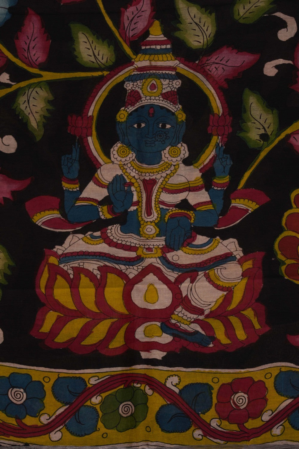 Kalamkari Hand-Painted Dupatta