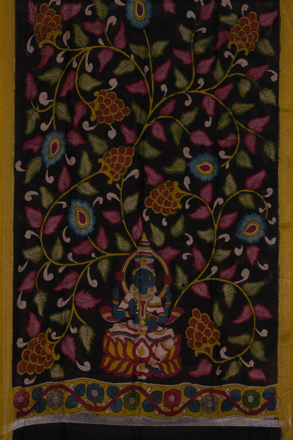 Image of Kalamkari Hand-Painted Dupatta