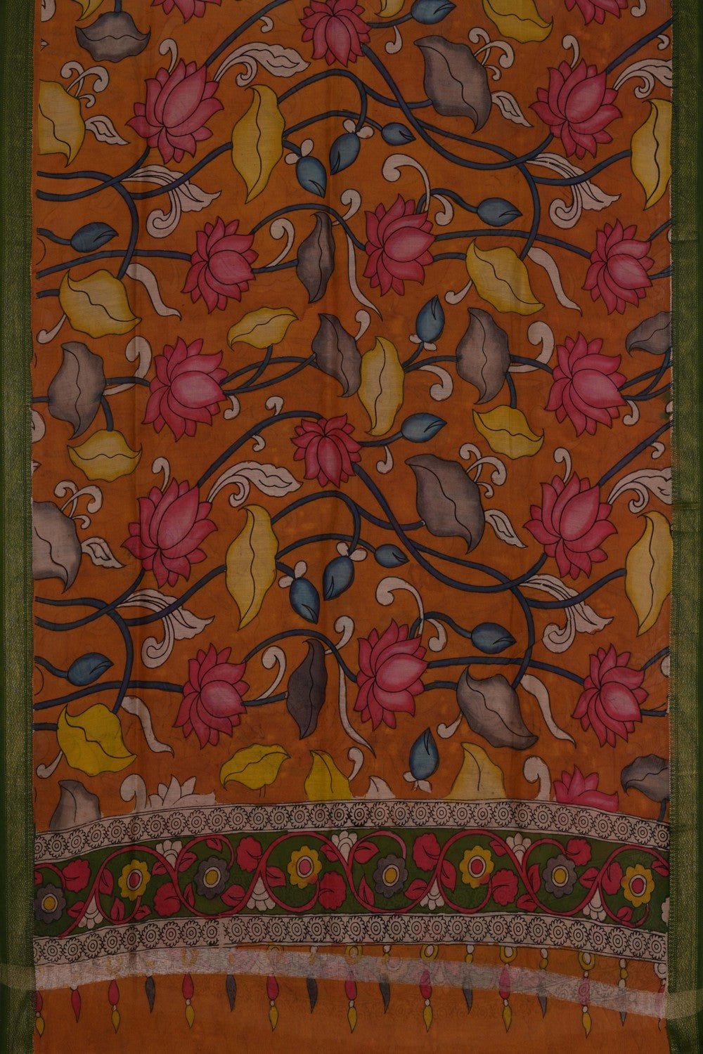 Image of Kalamkari Hand-Painted Dupatta