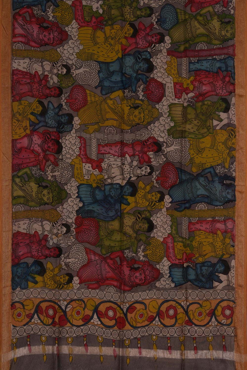 Kalamkari Hand-Painted Dupatta